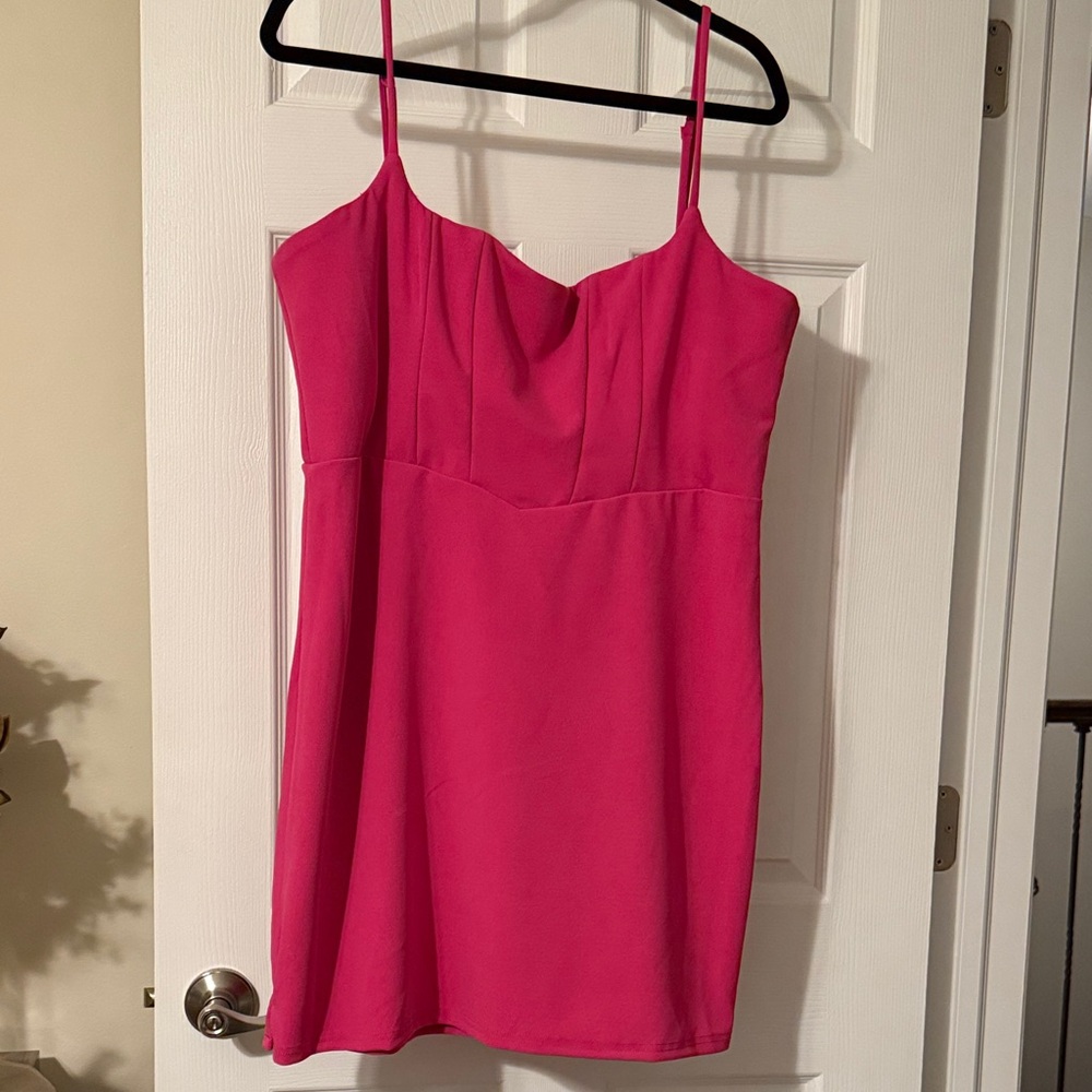 Aqua Pink Mini Dress